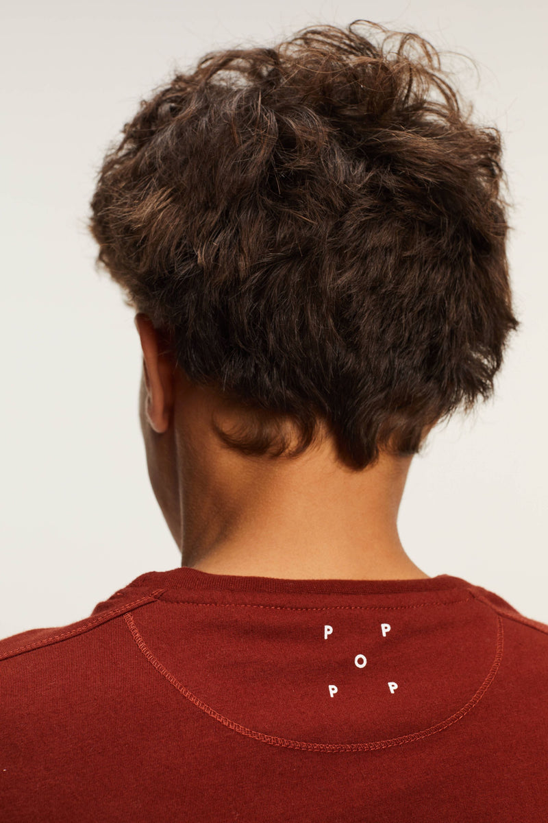 Pop Arch T-Shirt Fired Brick/Navy