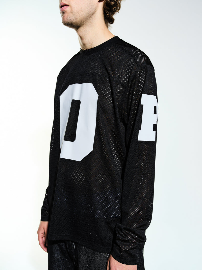 Pop Mesh Football Longsleeve Black