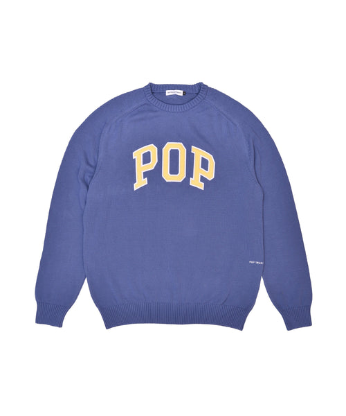Featured Product Image Of Pop Arch Knitted Crewneck Coastal Fjord