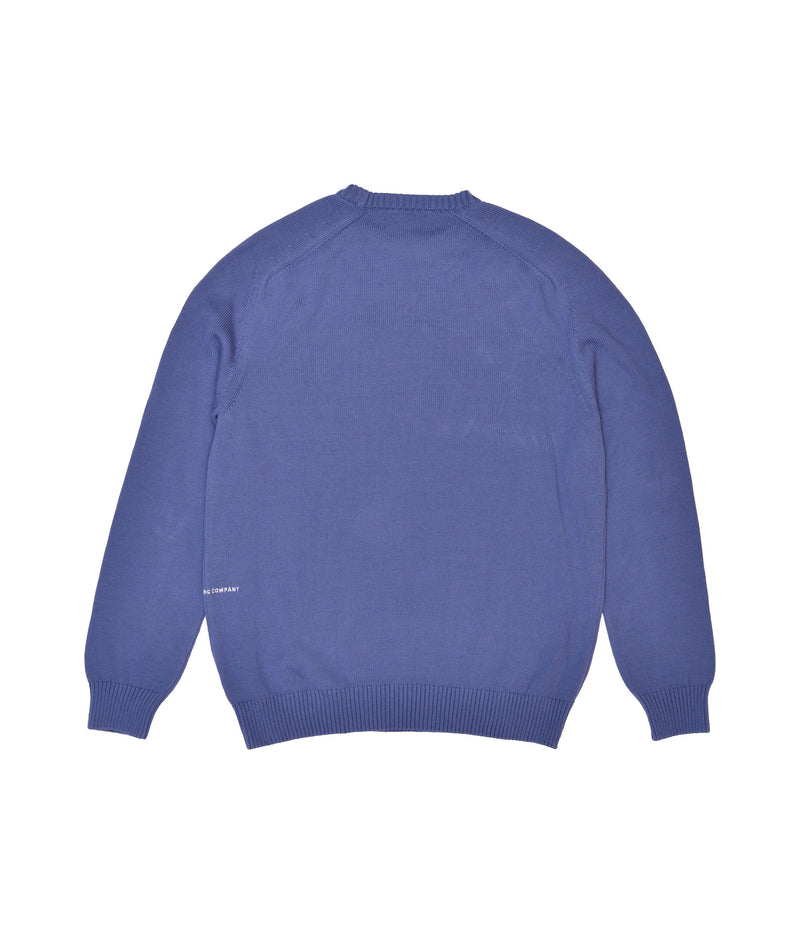 Pop Arch Knitted Crewneck Coastal Fjord