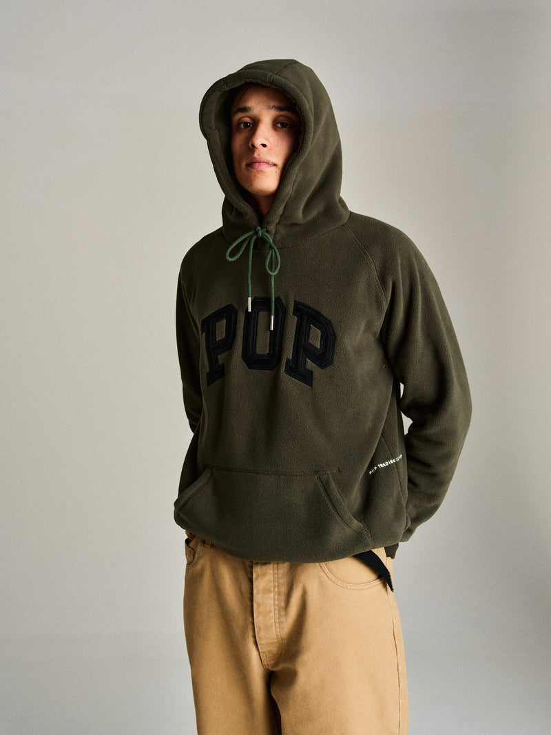 Pop Arch Hooded Sweat Duffel Green