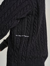 Pop Knitted Cable Cardigan Anthracite/Charcoal