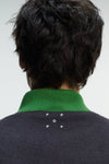Pop Varsity Jacket Charcoal/Foliage