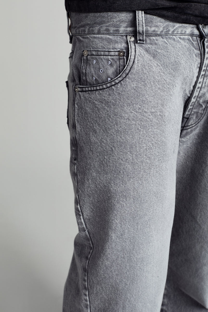 Pop DRS Denim Pants Light Grey Denim