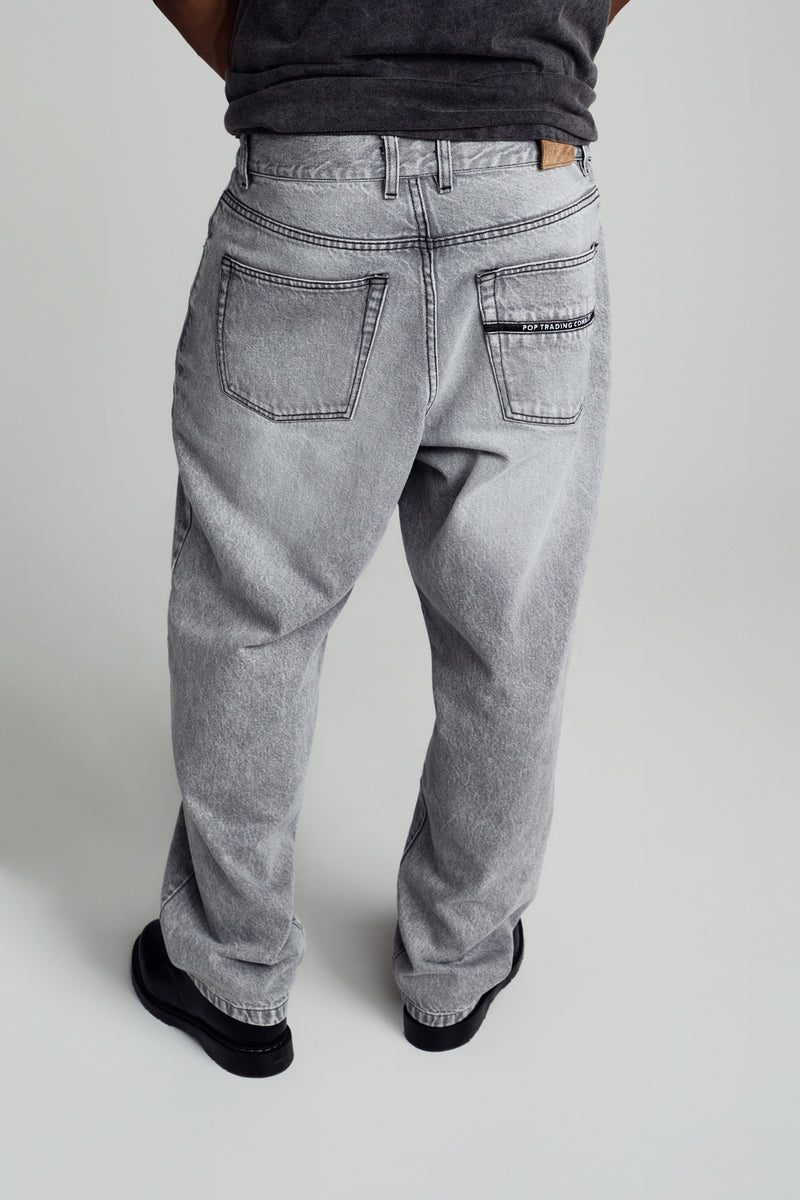 Pop DRS Denim Pants Light Grey Denim