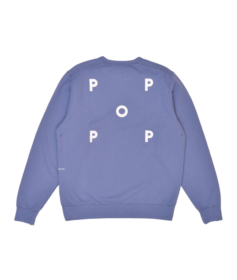 Pop Logo Crewneck Sweat Coastal Fjord
