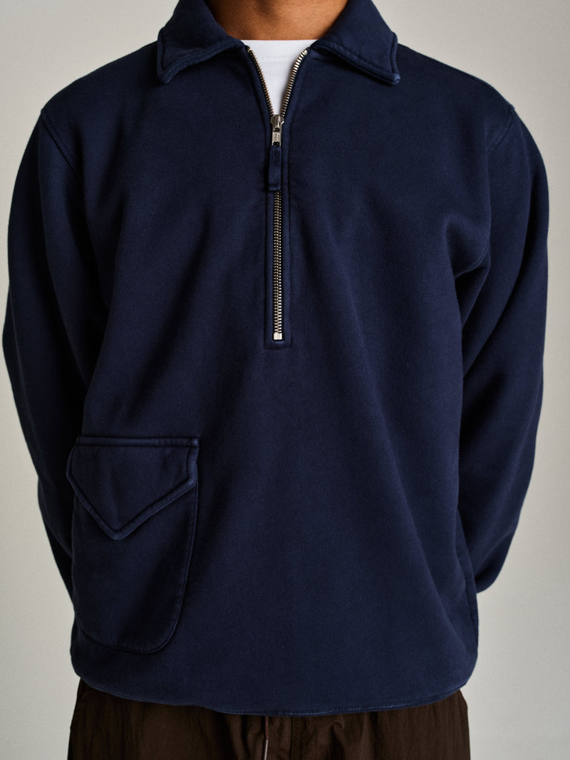 Pop Halfzip Sweat Navy