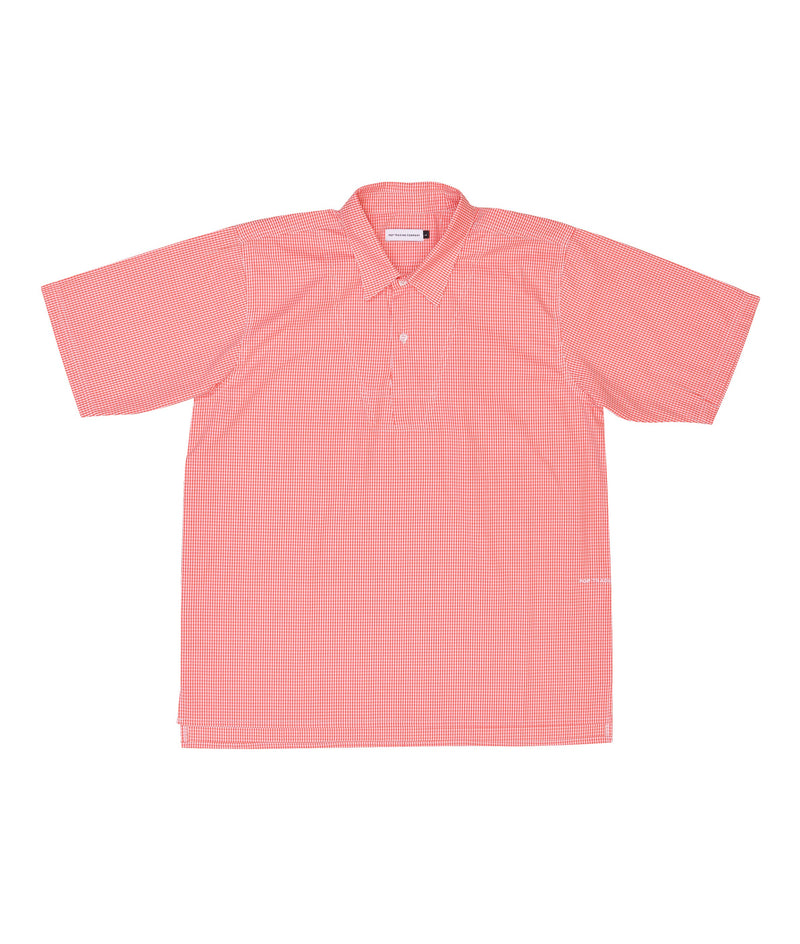Pop Italo Shirt Orange Gingham