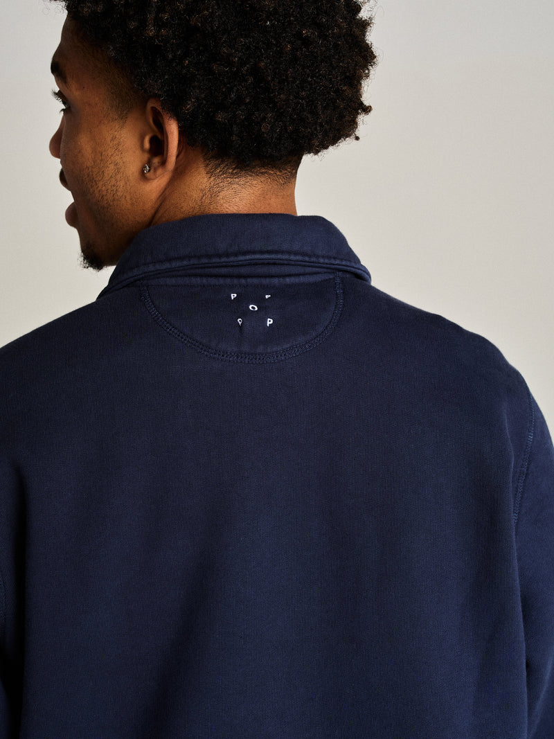 Pop Halfzip Sweat Navy