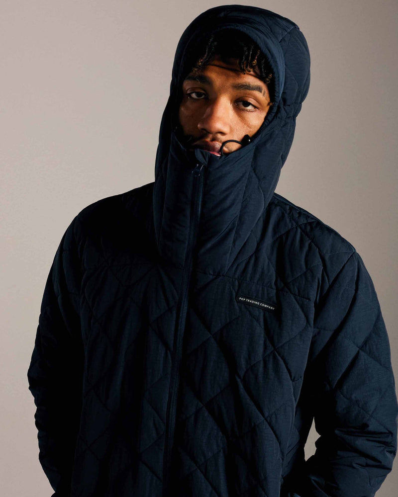 Pop Quilted Jacket Navy