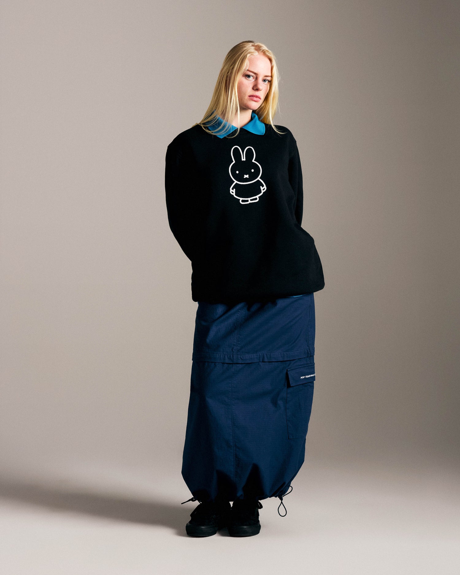 Miffy & Pop FS BS Crewneck Sweat Black
