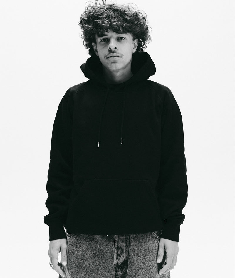 Pop Logo Hooded Sweat Black/White