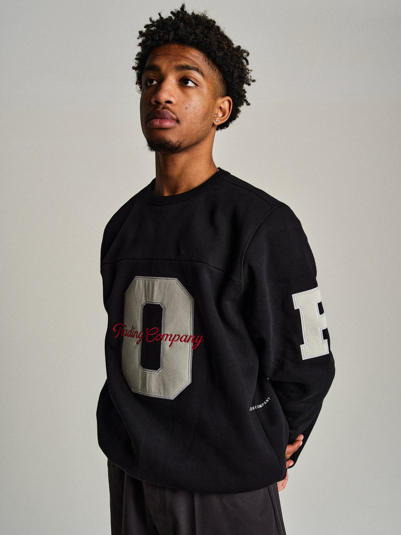 Pop College Crewneck Sweat Black