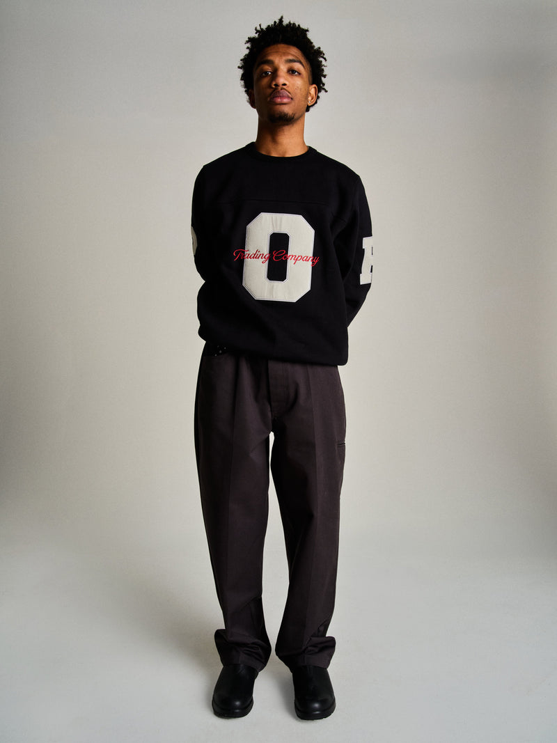 Pop College Crewneck Sweat Black