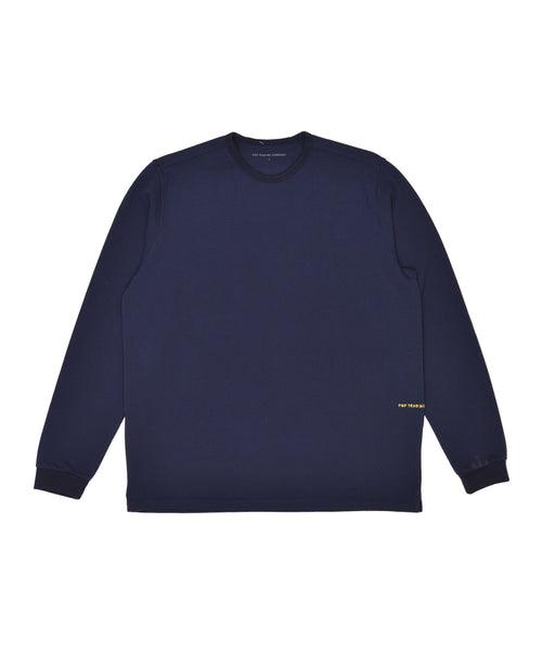Featured Product Image Of Pop Pique Logo Longsleeve T-Shirt Navy