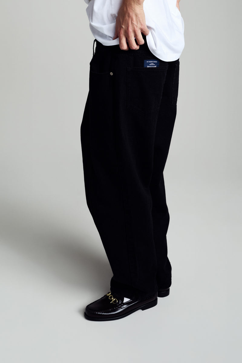 Pop DRS Denim Seam Pants Washed Black Denim