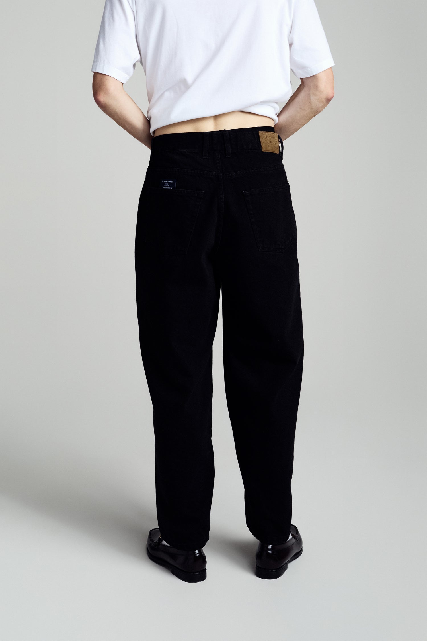 Pop DRS Denim Seam Pants Washed Black Denim