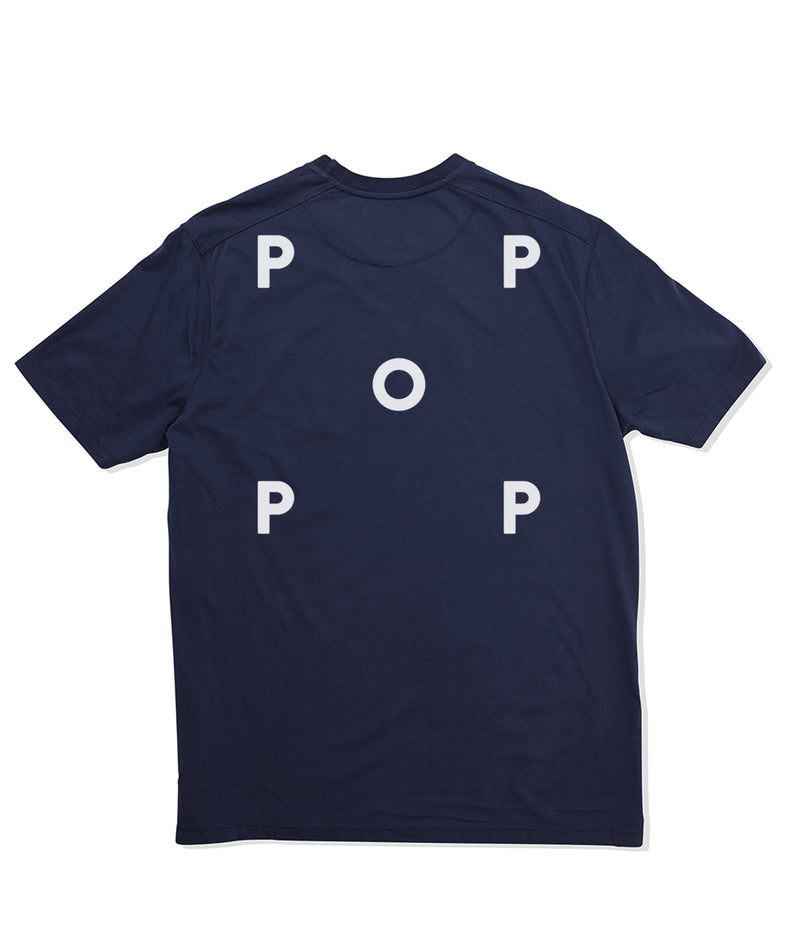 Pop Logo T-Shirt Navy/White