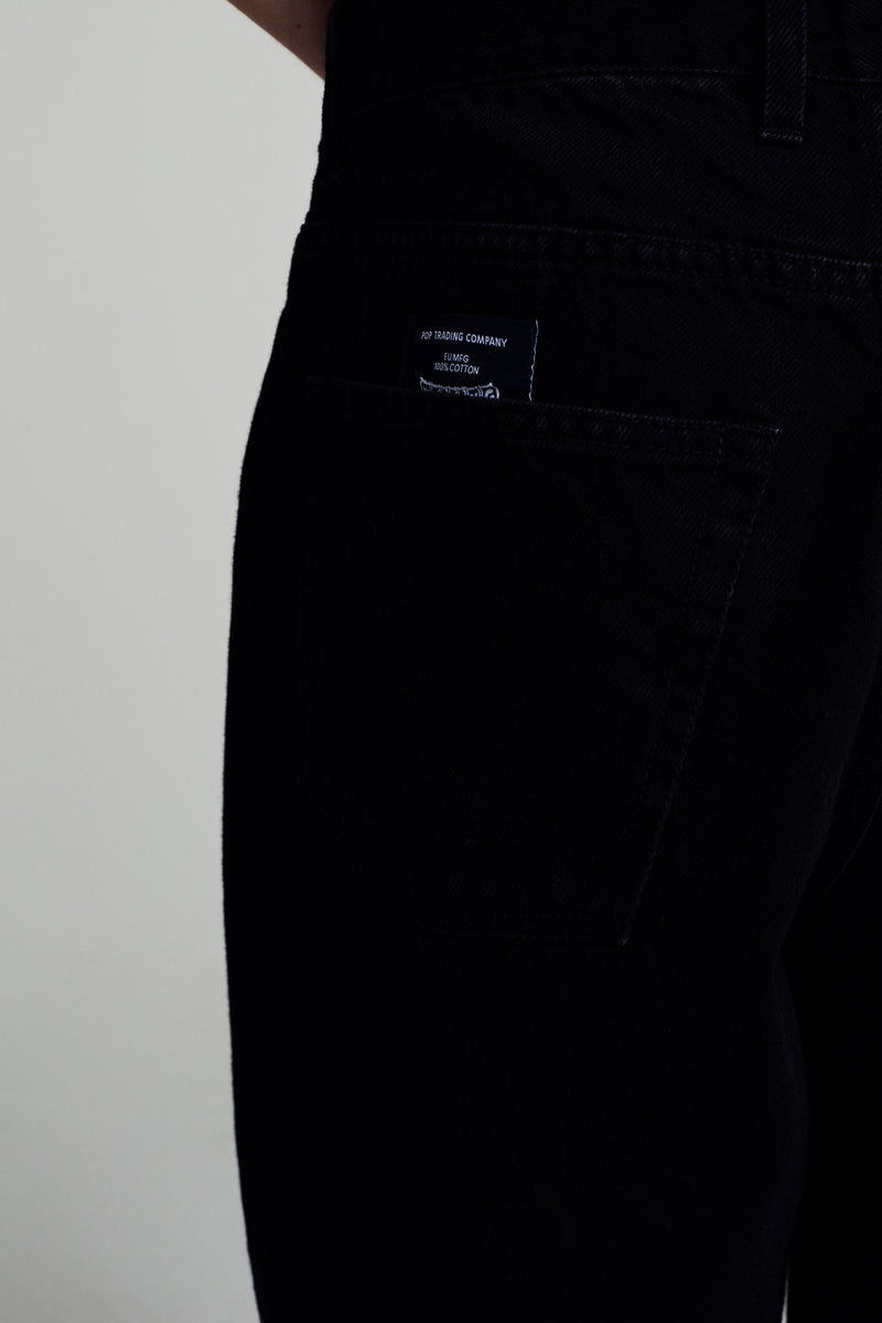 Pop DRS Denim Seam Pants Washed Black Denim