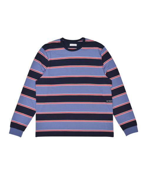 Featured Product Image Of Pop Striped Logo Longsleeve T-Shirt Coastal Fjord
