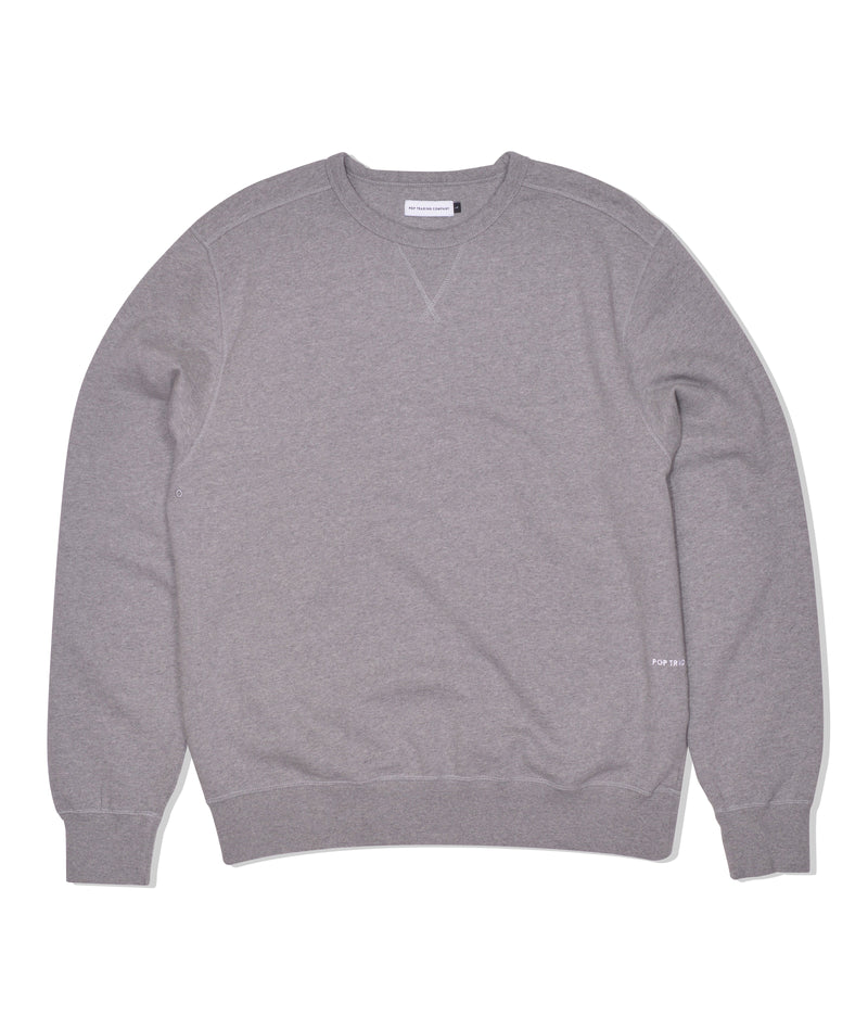 Pop Logo Crewneck Sweat Heather Grey