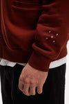 Pop Big P Cardigan Sweat Fired Brick