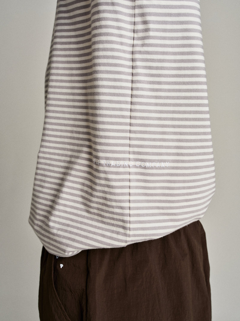Pop Striped Logo T-Shirt Quarry
