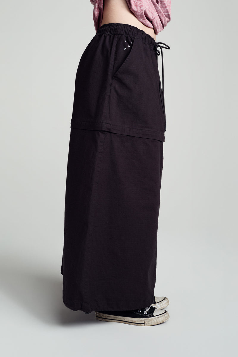 POP Sophie Zip Off Skirt Anthracite