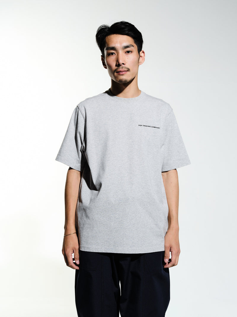 Pop Reflective Logo T-Shirt Grey Heather