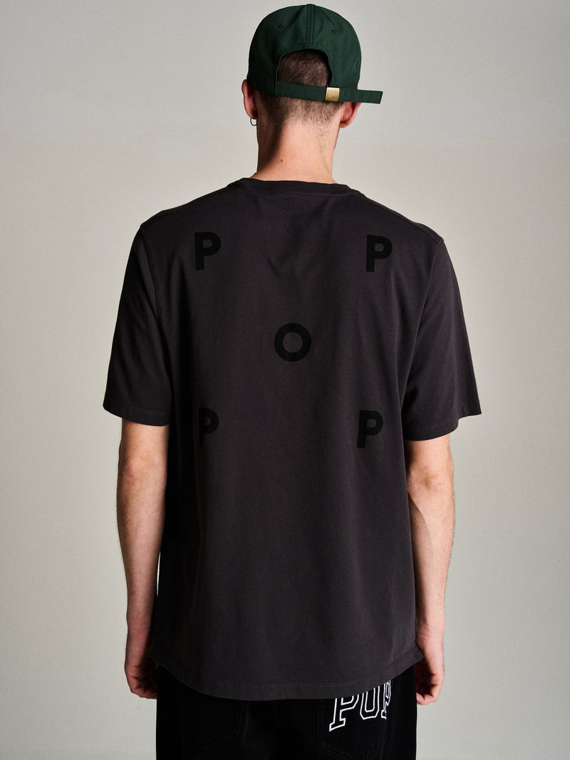 Pop Logo T-Shirt Anthracite/Black