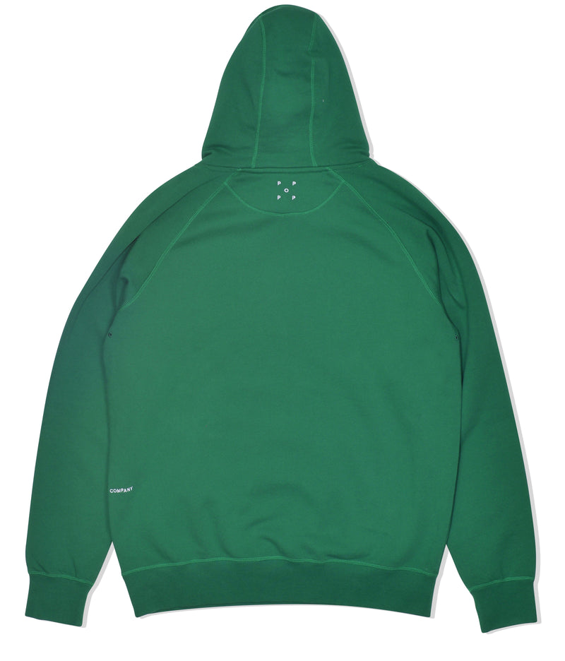 Pop Arch Logo Hooded Sweat Kelly Green