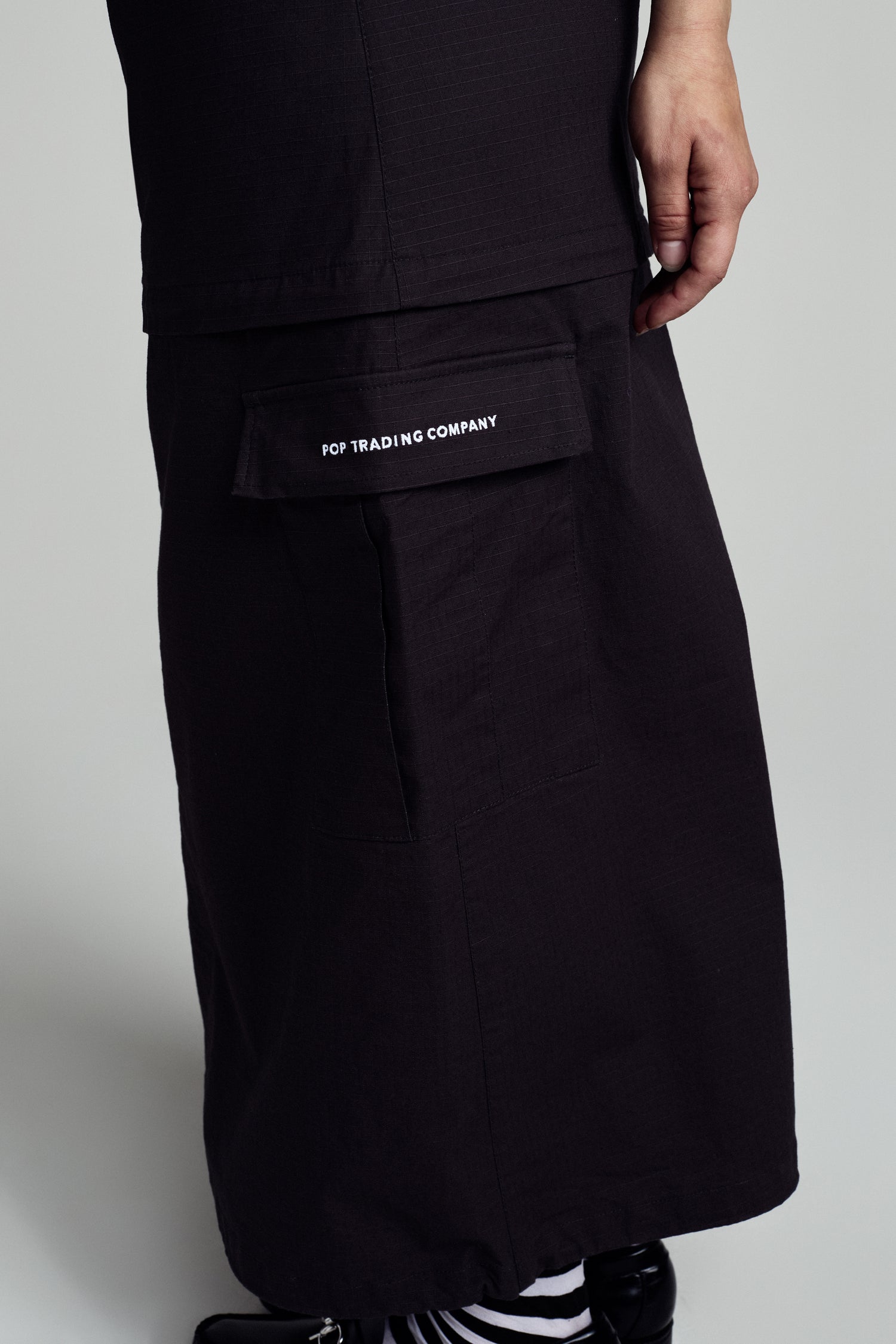 POP Sophie Zip Off Skirt Anthracite