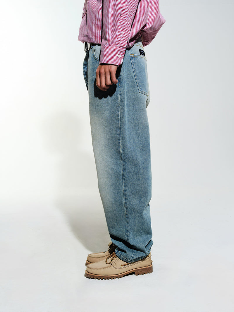 Pop Drs Pant Washed Denim