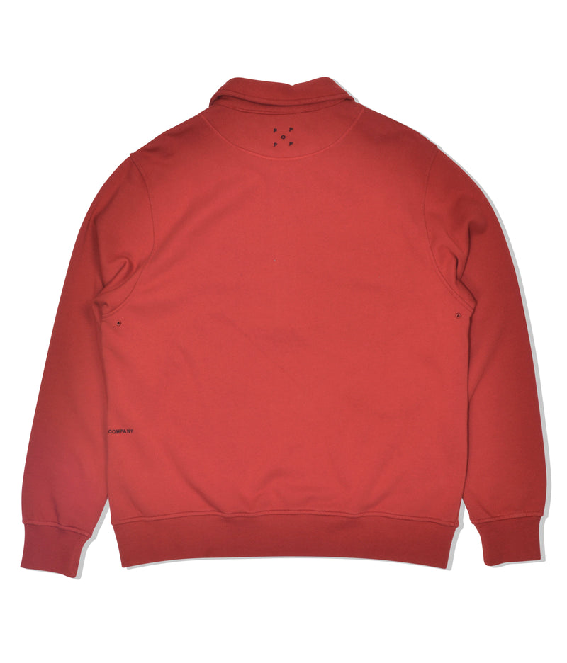 Pop Heavyweight Sportswear Company Halfzip Pepper Red