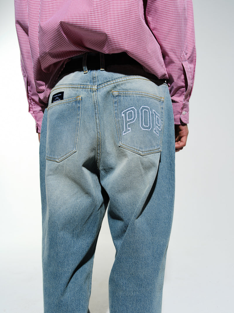 Pop Drs Pant Washed Denim