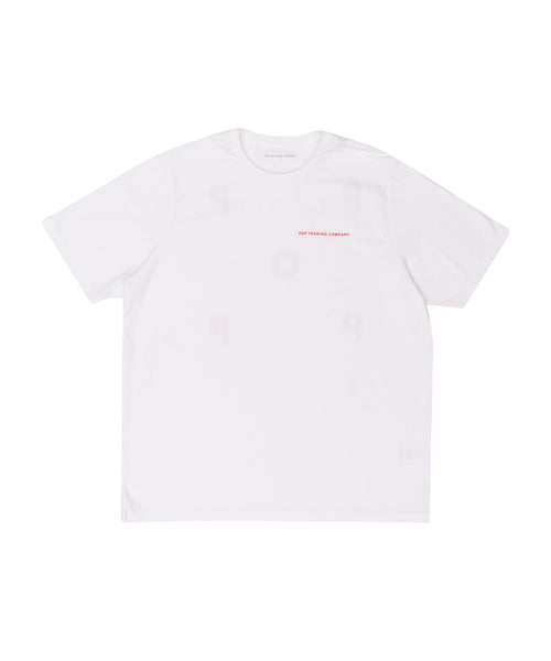 Featured Product Image Of Pop Logo T-Shirt White/Poinciana