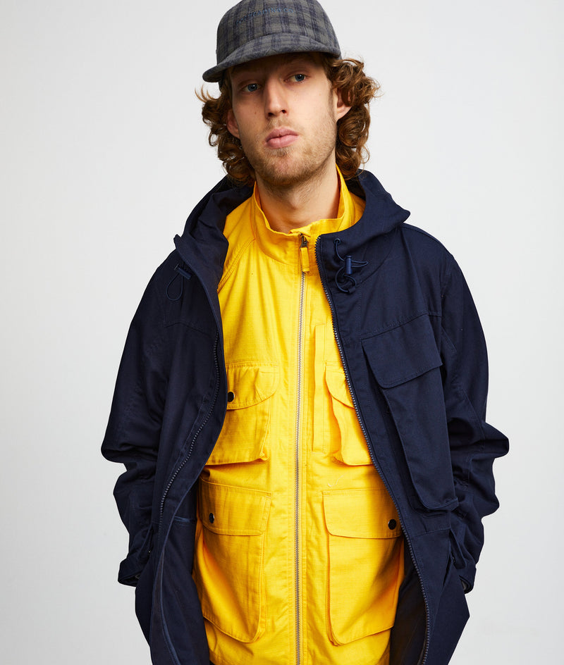 Pop Big Pocket Hooded Jacket Navy