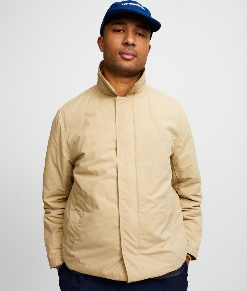 Pop Padded Trenchcoat White Pepper