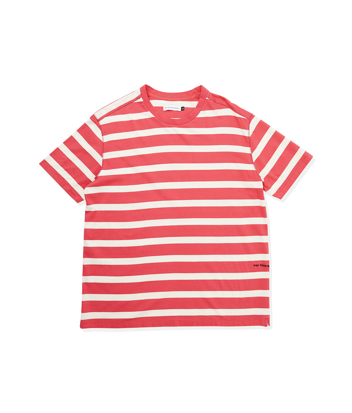 SS19 Big Stripe Pocket T-Shirt Coral