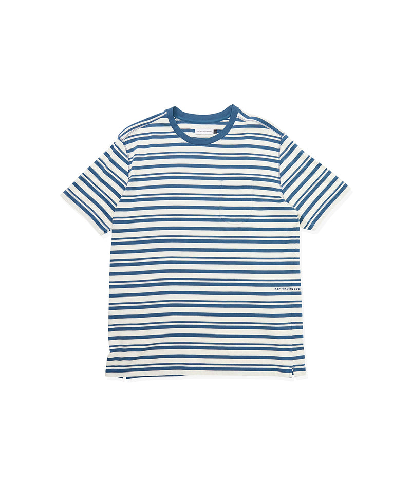 SS19 Blain Stipe Pocket T-Shirt Drak Teal