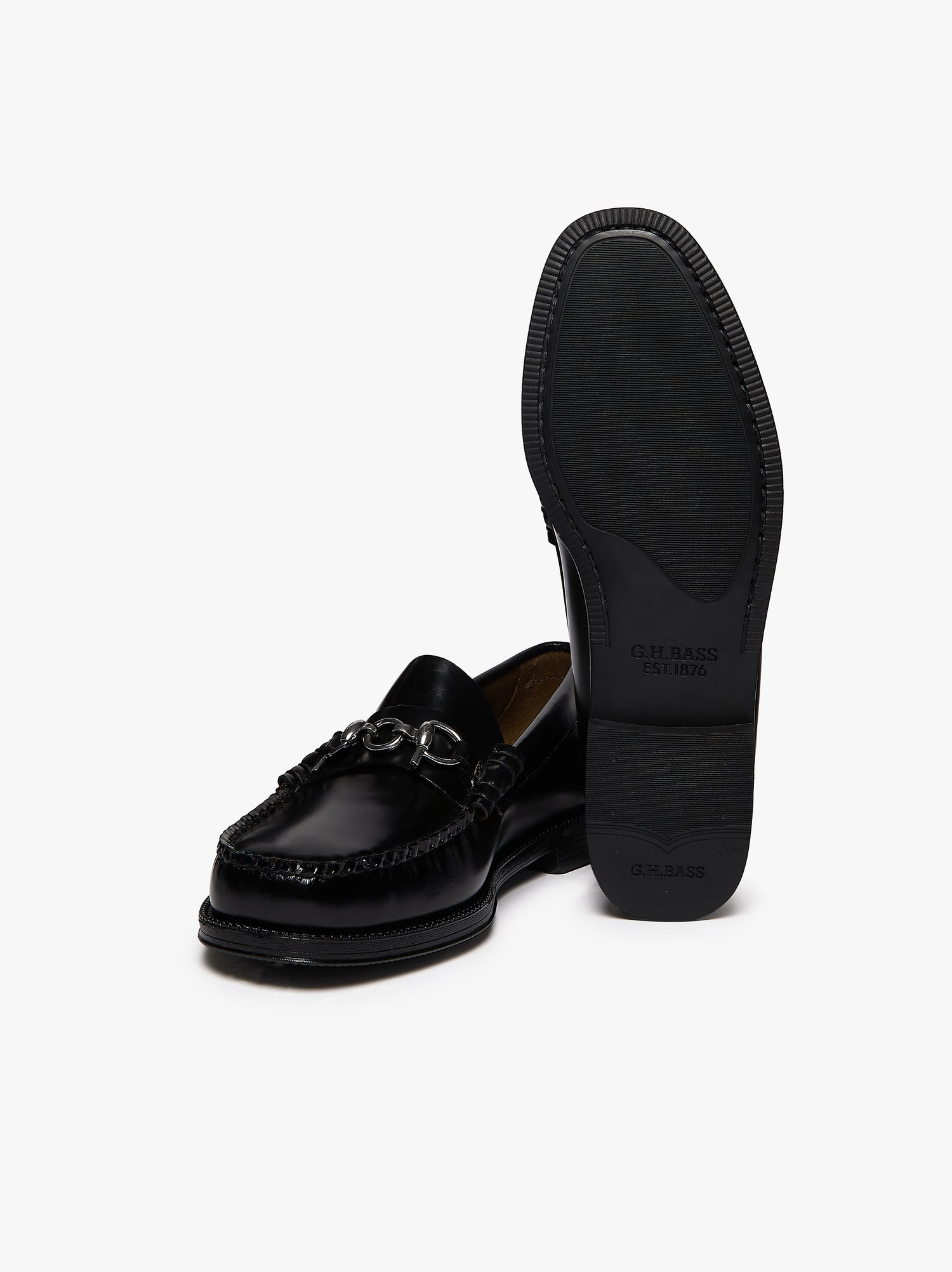 G.H. Bass & Pop Easy Weejuns Loafers Black Leather