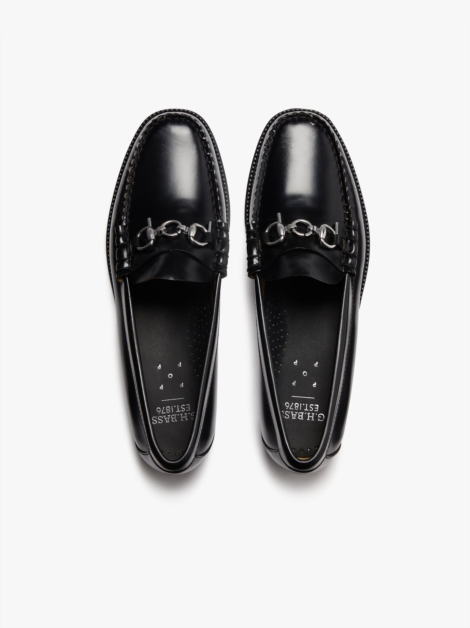 G.H. Bass & Pop Easy Weejuns Loafers Black Leather