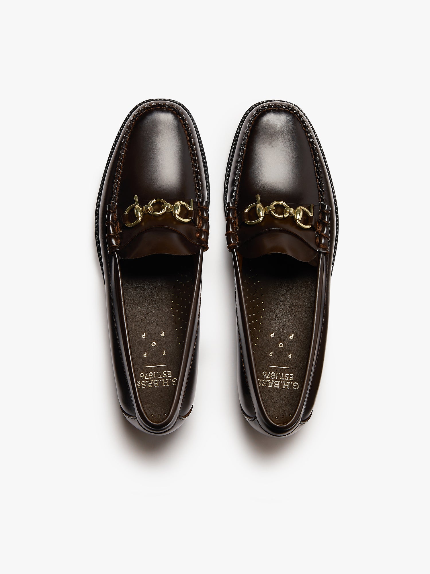 G.H. Bass & Pop Easy Weejuns Loafers Chocolate Leather