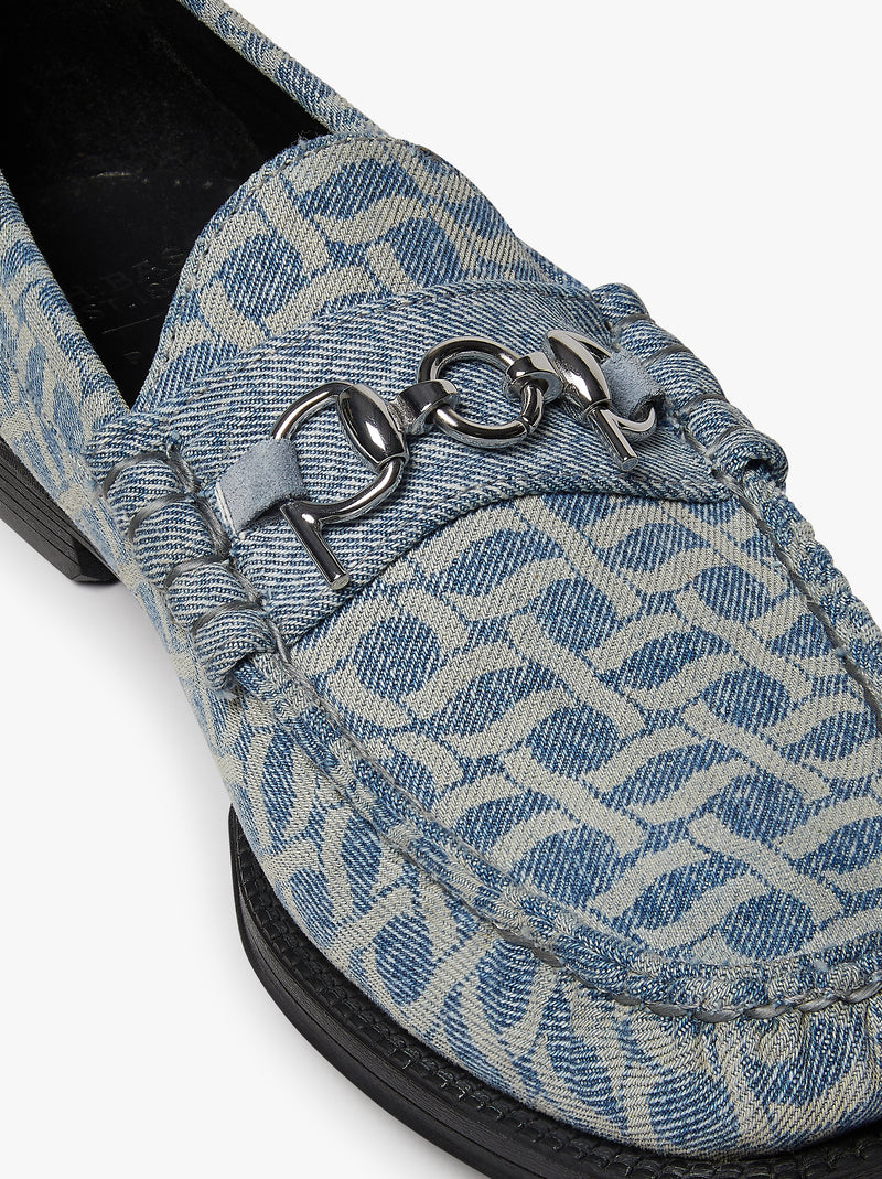 G.H. Bass & Pop Easy Weejuns Loafers Light Blue Denim