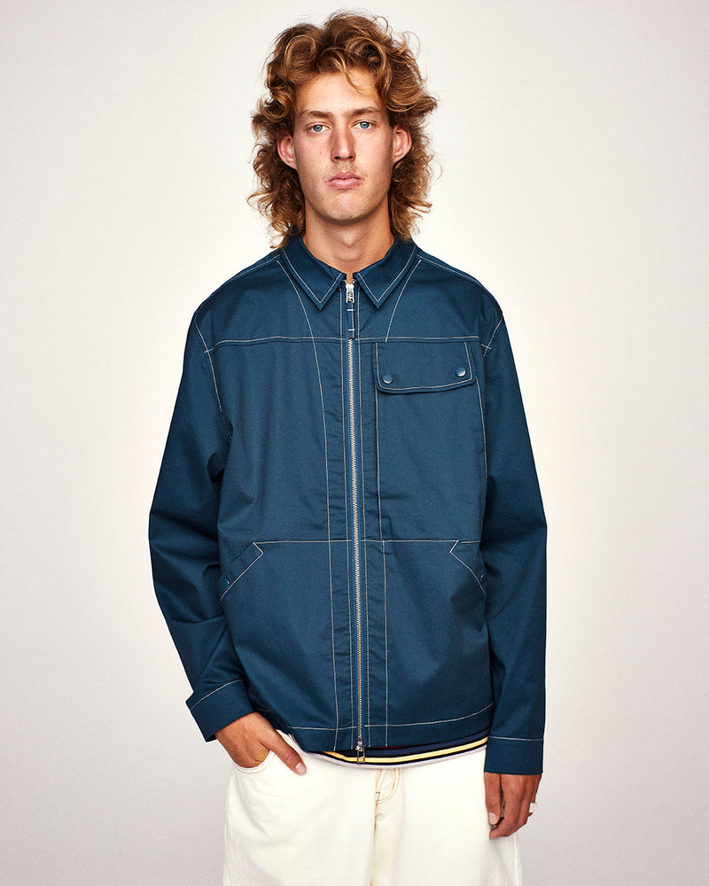 Pop Big Pocket Shirt Dark Teal