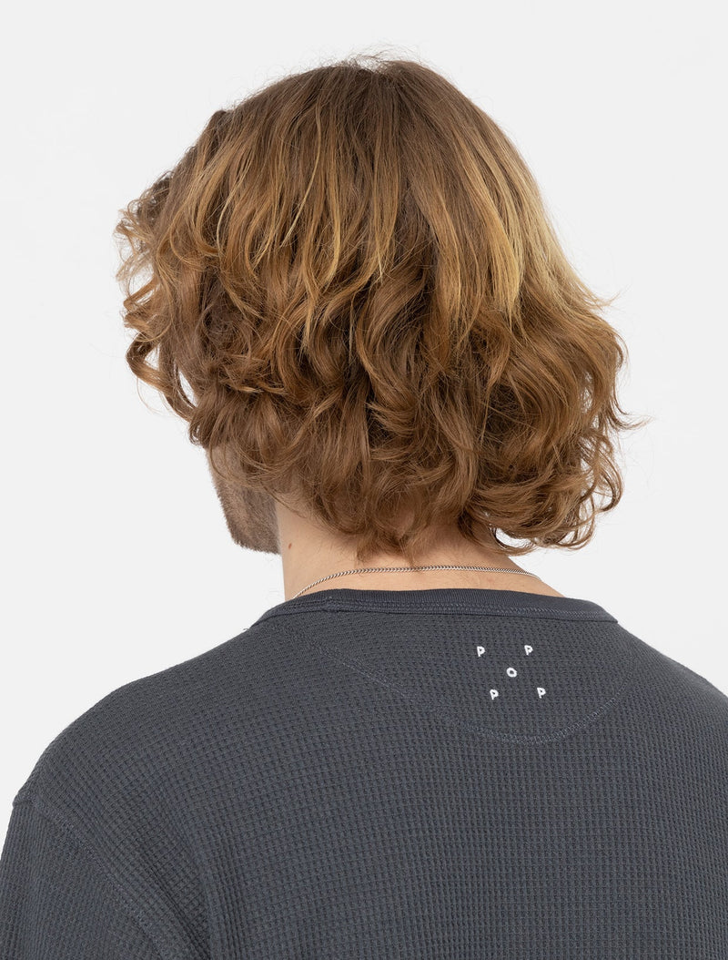 Pop/Dickies Waffle Longsleeve T-Shirt Charcoal