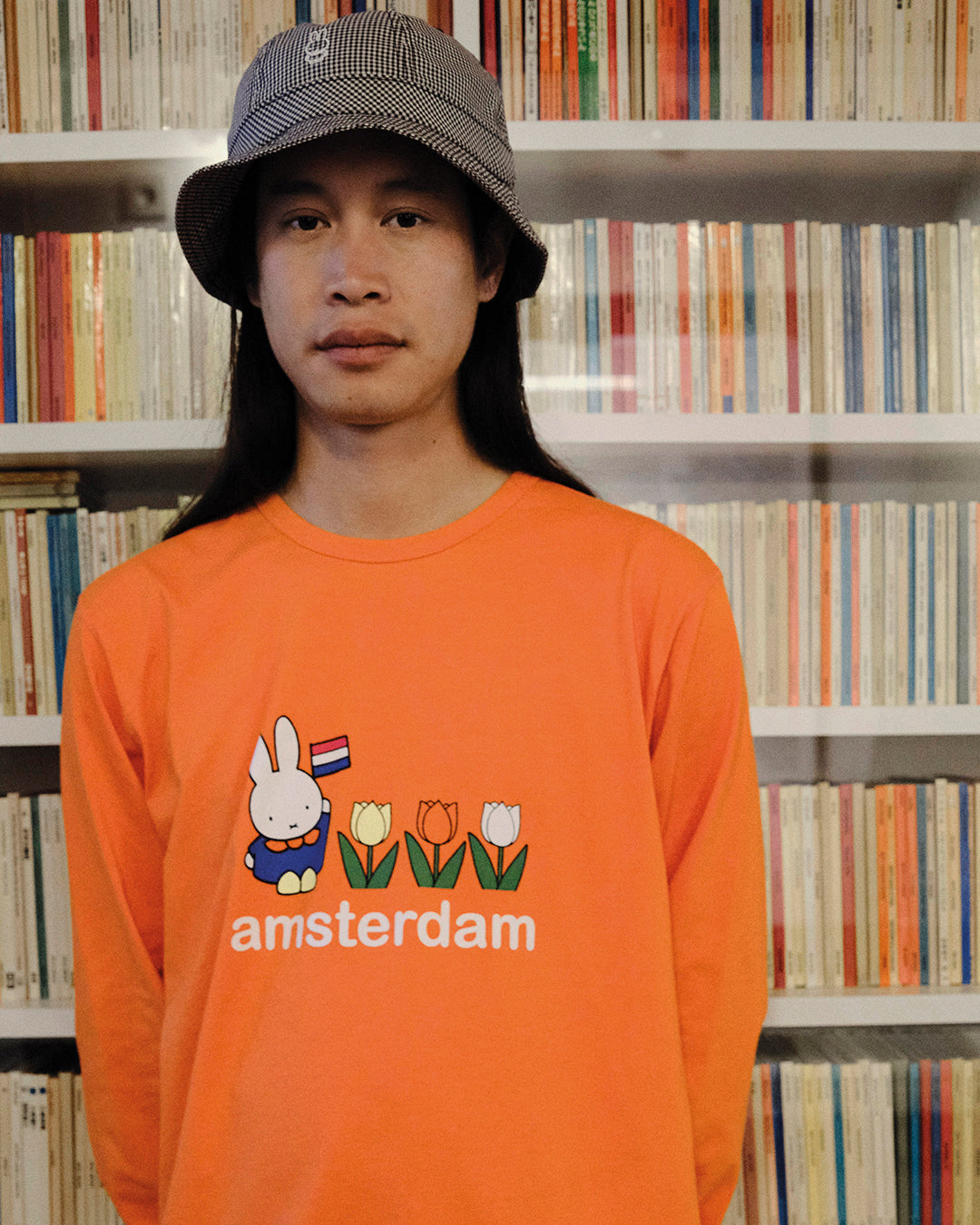 POP TRADING COMPANY miffy ミフィー XL Pop Trading Company x Miffy Footwear T-Shirt - Black | Flatspot