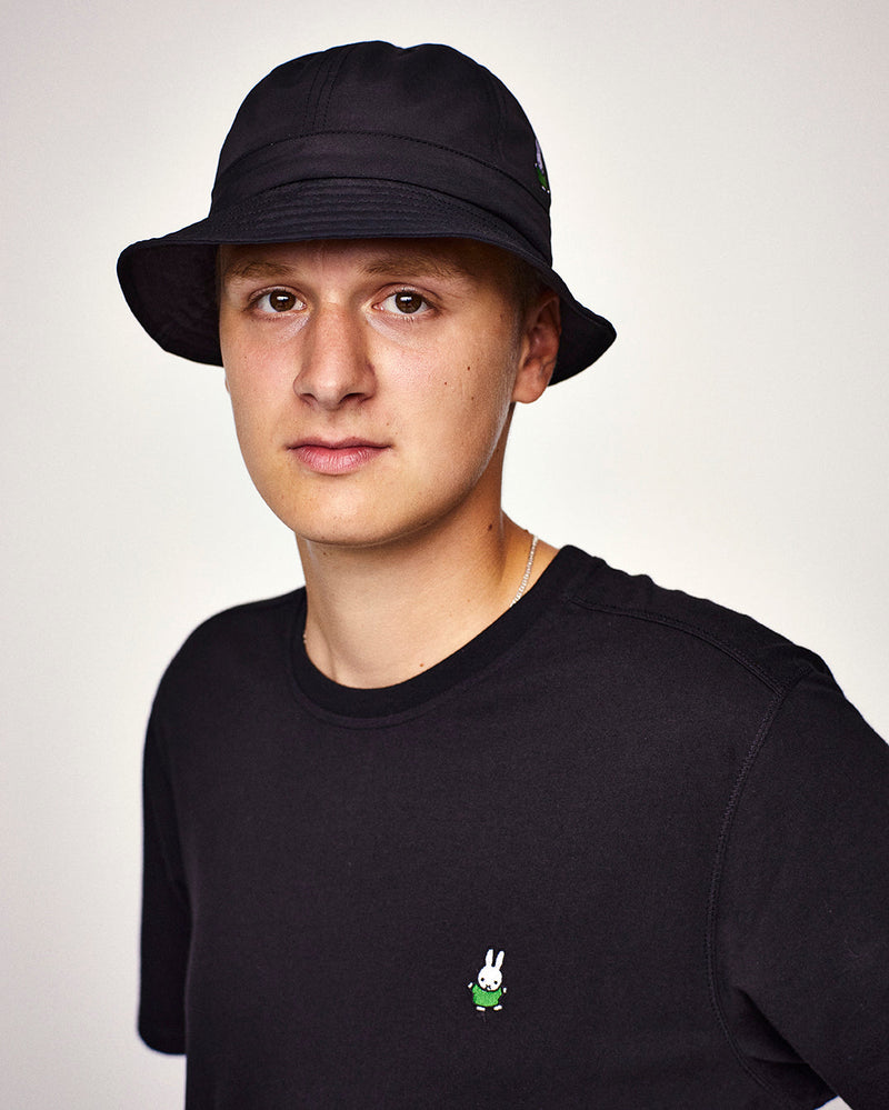 Pop Miffy Dancing Embroidery T-Shirt Black