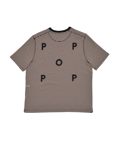 Featured Product Image Of Pop Striped Logo T-Shirt Black/White Pepper