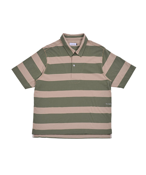 Featured Product Image Of Pop Italo Striped Shirt Olivine
